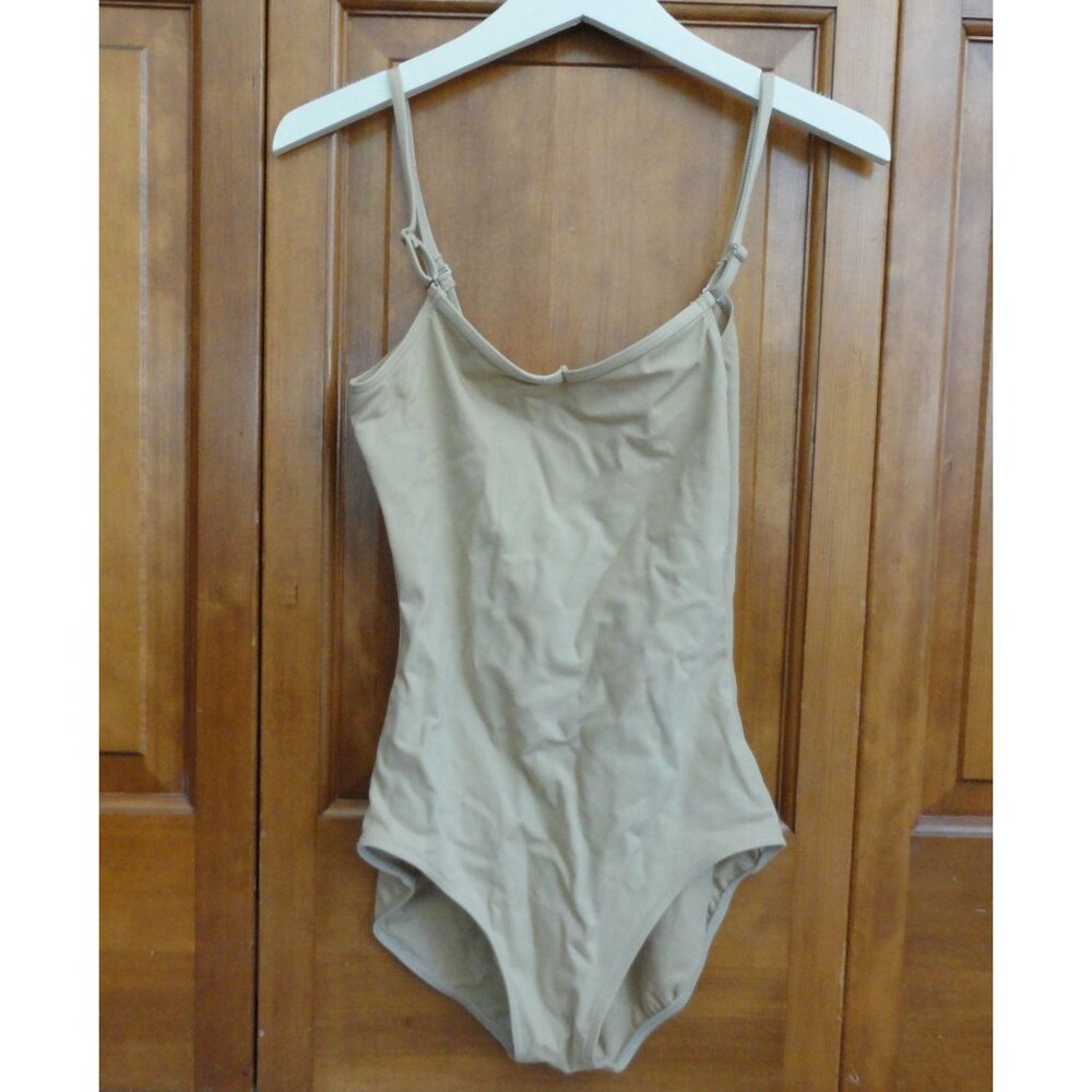 Capezio Tan Strapless Dance Leotard - Adult Size L Large